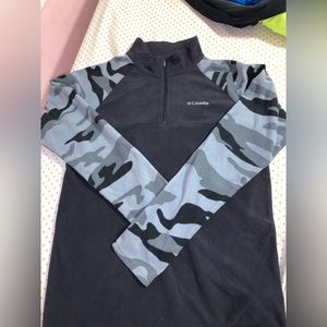 youth Columbia half zip fleece